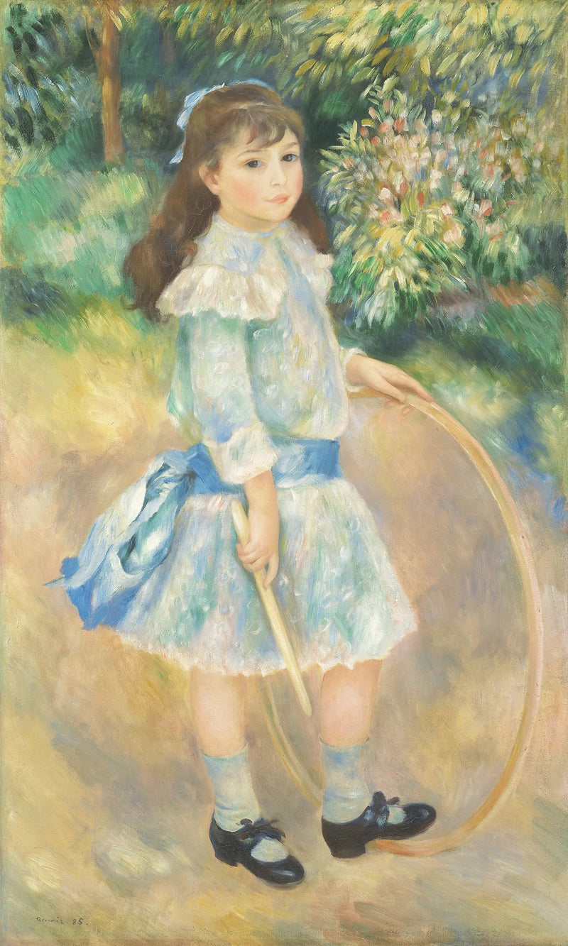 Jente med en hula-hoop - Pierre-Auguste Renoir
