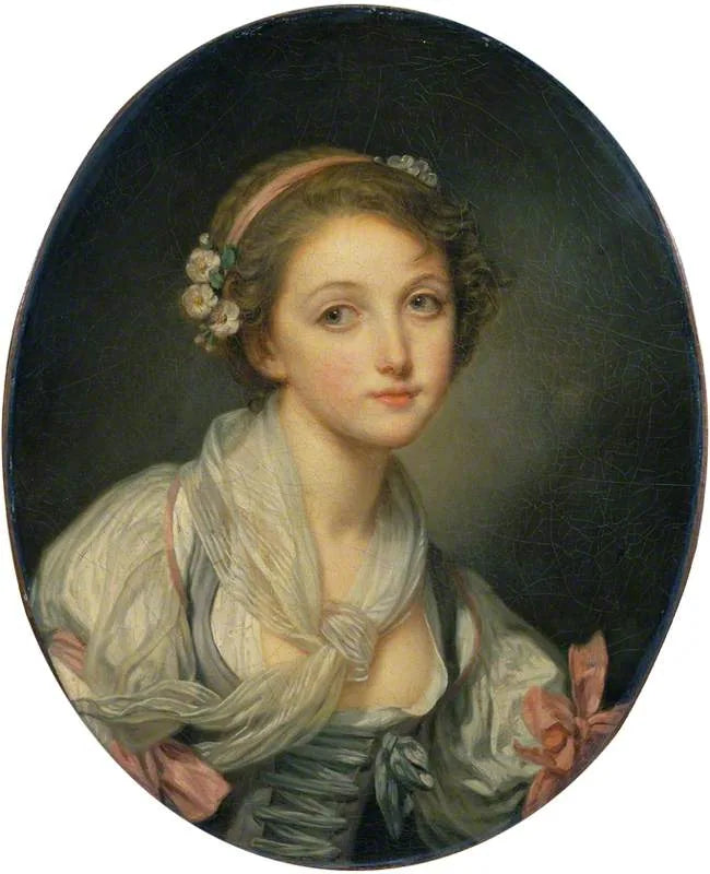 Jente med et tørkle i gaze - Jean-Baptiste Greuze