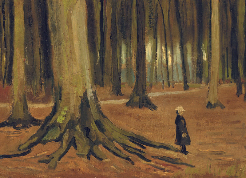 Jente i skogen - Vincent van Gogh