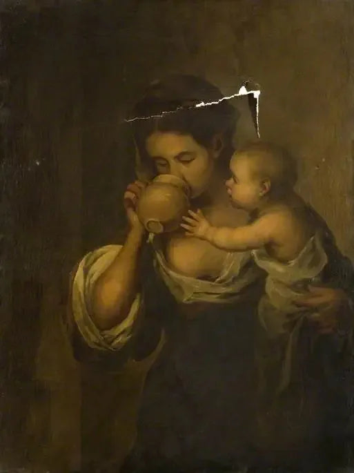 Jente som drikker med et barn i armene - Bartolomé Esteban Murillo

Source:
Fille buvant avec un enfant à son bras - Bartolomé Esteban Murillo