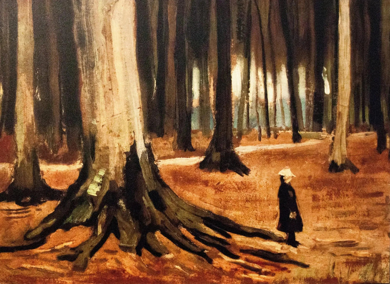 Jente i skogen - Vincent van Gogh