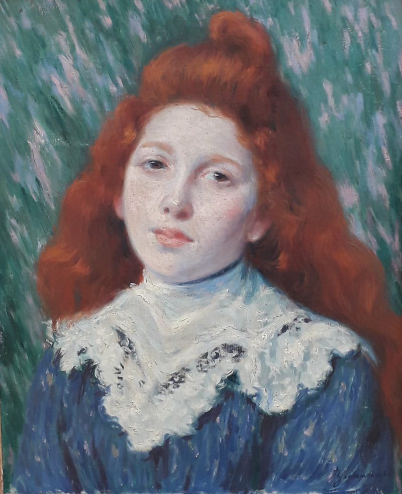 jente med hvit krage - Federico Zandomeneghi