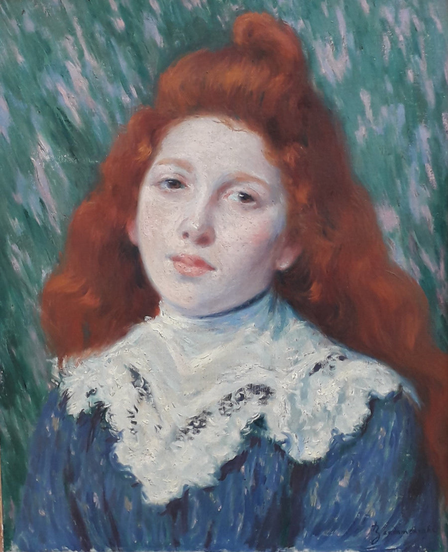 jente med hvit krage - Federico Zandomeneghi