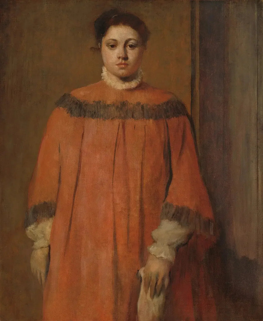 Jente i rødt - Edgar Degas