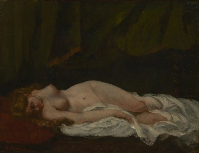 Sovende jente - Gustave Courbet