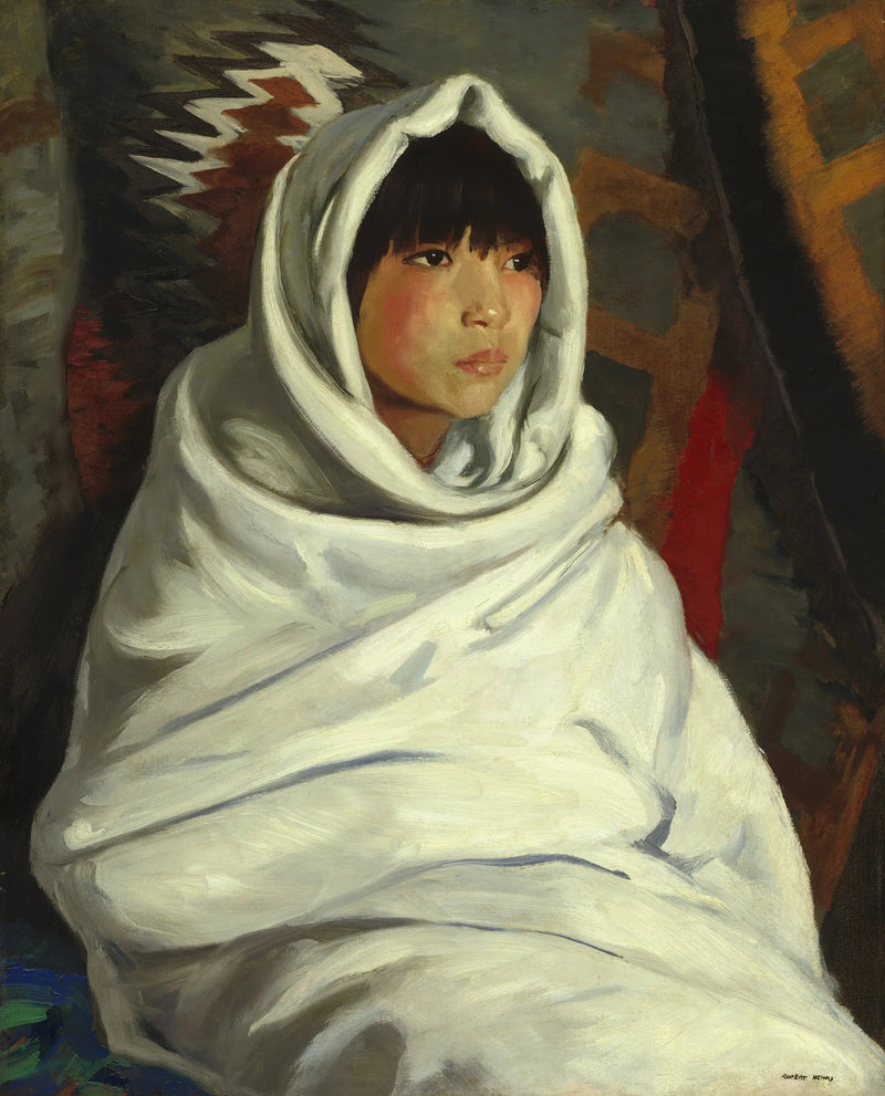 Indisk jente i et hvitt teppe - Robert Henri

Source:
Fille indienne dans une couverture blanche - Robert Henri