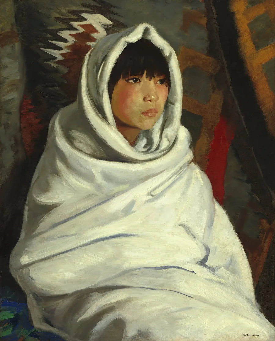 Indisk jente i et hvitt teppe - Robert Henri

Source:
Fille indienne dans une couverture blanche - Robert Henri