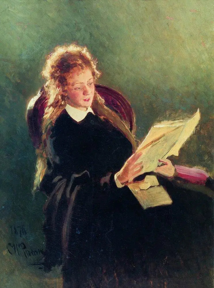 Jente som leser - Ilya Repin