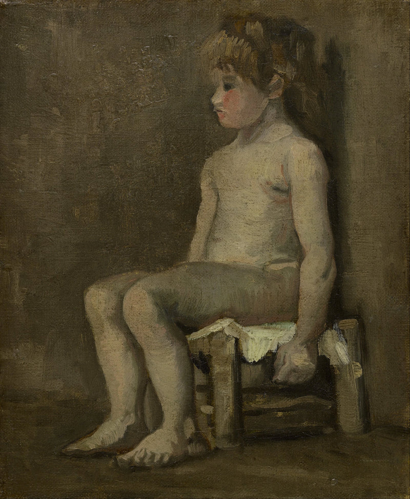 Naken jente, sittende - Vincent van Gogh