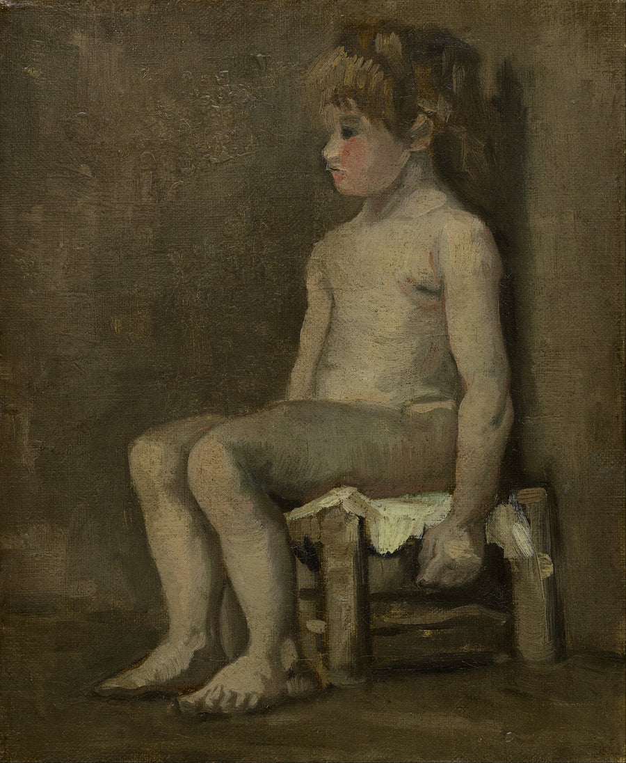 Naken jente, sittende - Vincent van Gogh
