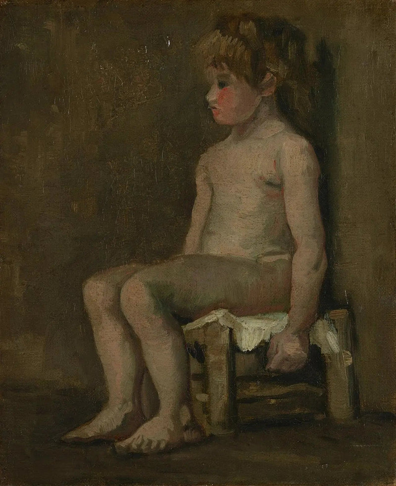 Naken jente, sittende - Vincent van Gogh