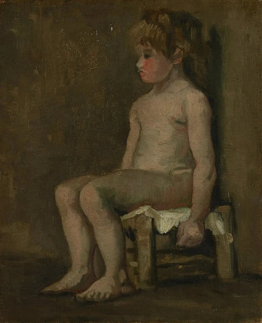 Naken jente, sittende - Vincent van Gogh