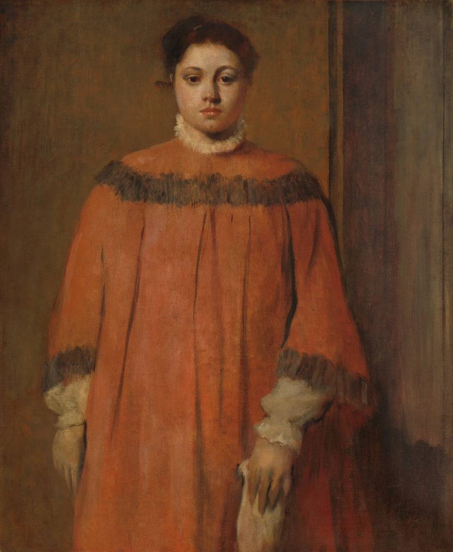 Jente i rødt - Edgar Degas