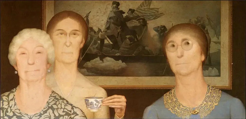 Dronninger av revolusjonen - Grant Wood

Source:
Filles de la Révolution - Grant Wood
