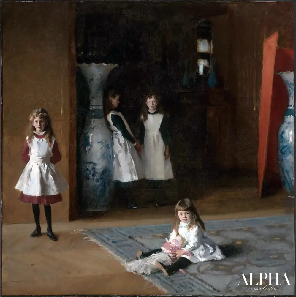 Filles d'Edward Darley Boit - John Singer Sargent - Reproductions de tableaux et peintures haut de gamme