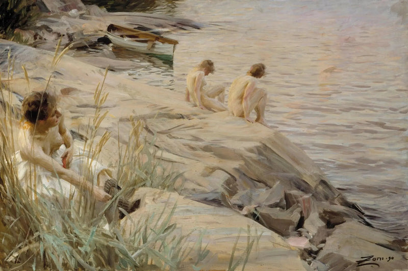 Jenter som bader utendørs; Jenter som bader utendørs; Utendørs - Anders Zorn

Source:
Filles se baignant en plein air ; Filles se baignant à l'extérieur ; Extérieur - Anders Zorn