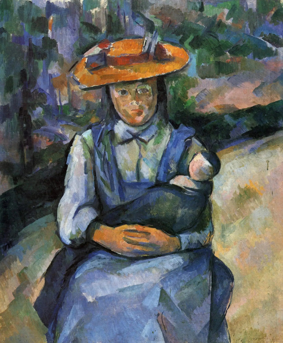 Liten jente med dukke - Paul Cézanne