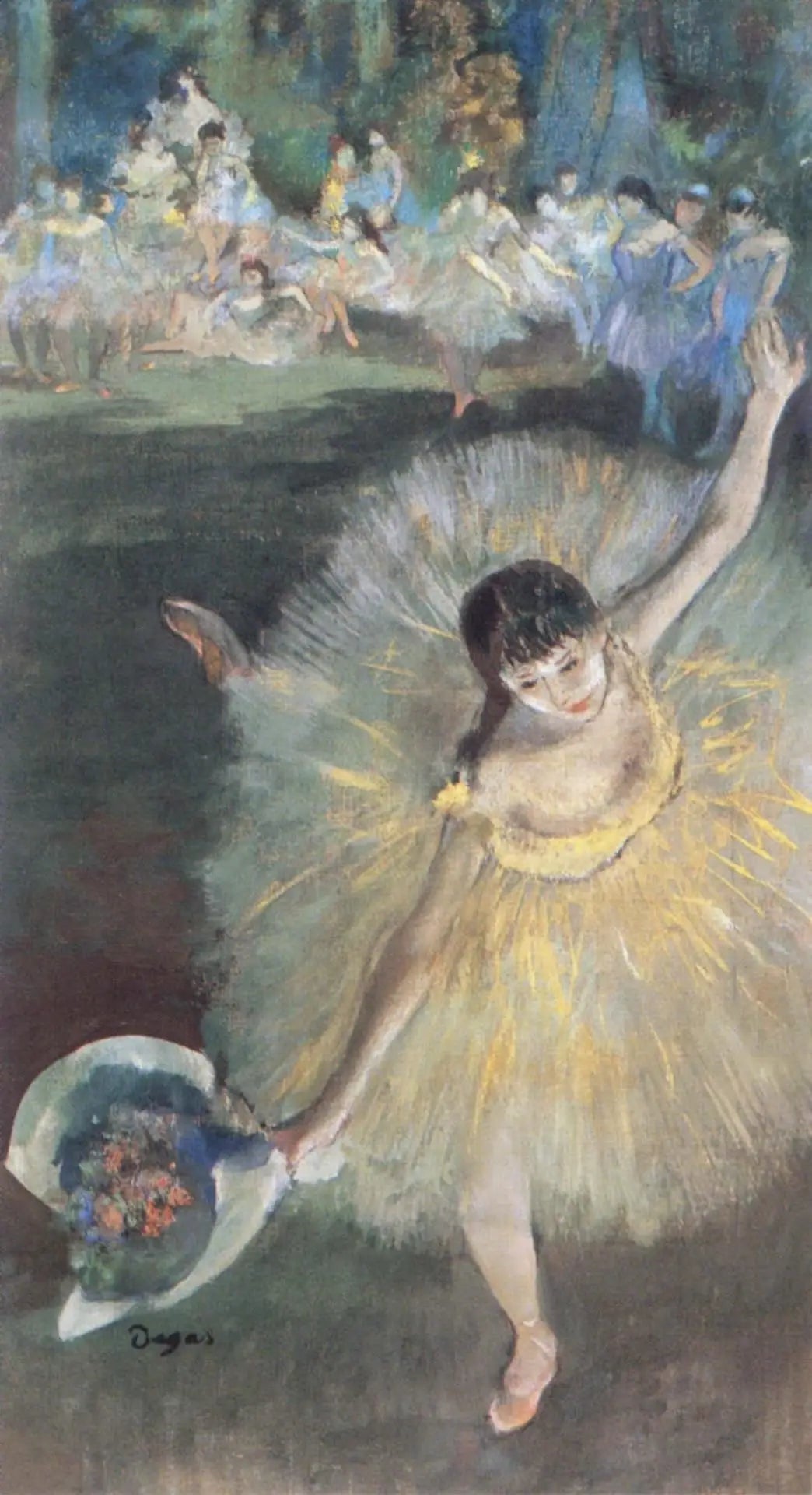 Fin d'arabesque - Edgar Degas image 1 copie peinte à la main à l’huile