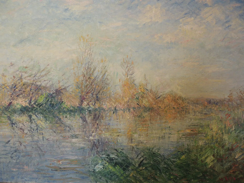 Slutten av høsten, Eure-elven ved Vaudreuil - Gustave Loiseau