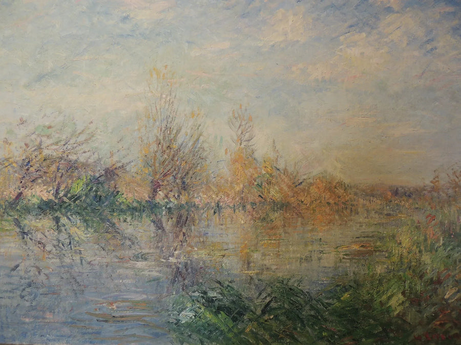 Slutten av høsten, Eure-elven ved Vaudreuil - Gustave Loiseau