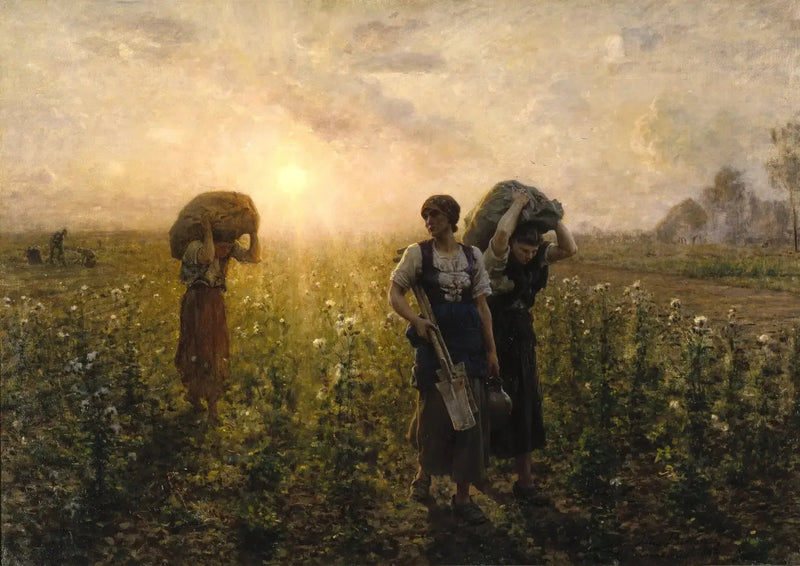 Slutt på arbeidet - Jules Breton