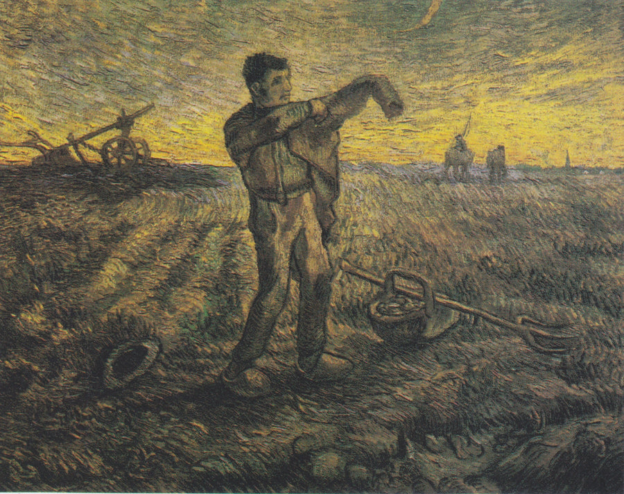 Kveld: Dagens slutt (etter Millet) - Vincent van Gogh