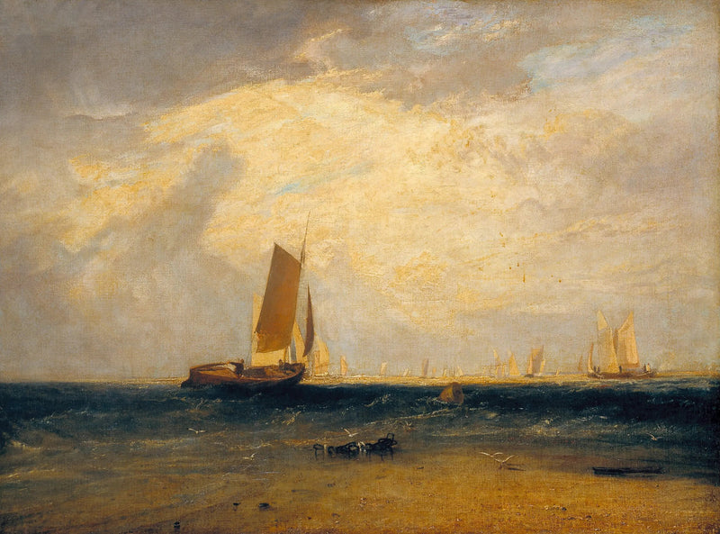 Fiske ved Blythe-Sand, Tidevann som setter inn - J. M. W. Turner