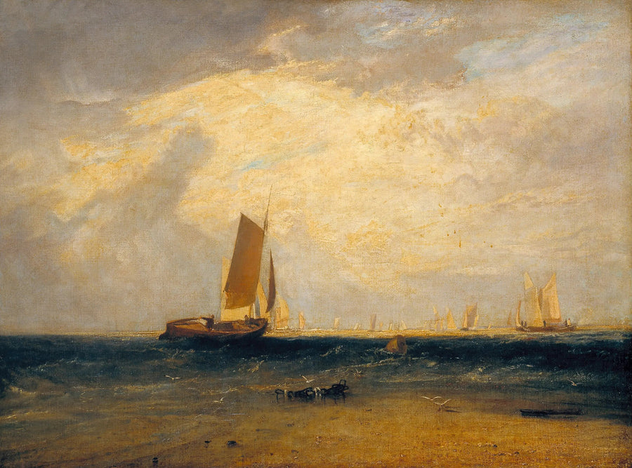 Fiske ved Blythe-Sand, Tidevann som setter inn - J. M. W. Turner