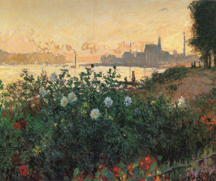 Blomster på bredden av Seinen, Argenteuil W453 - Claude Monet
