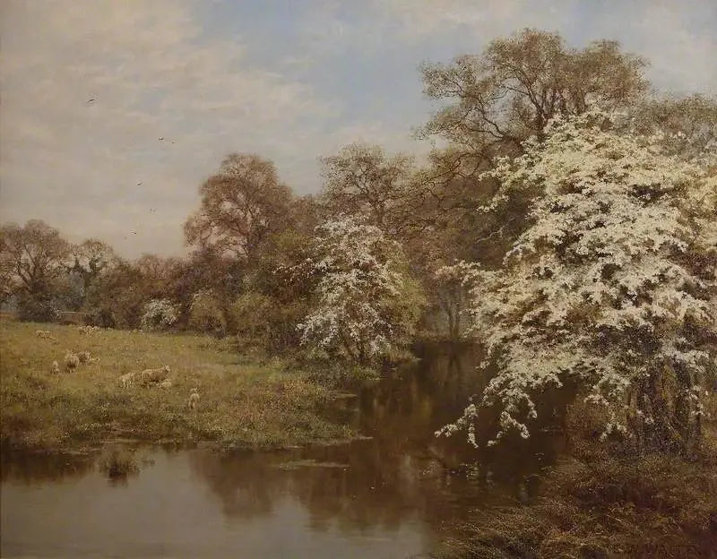 Hagtornblomster - Edward Wilkins Waite

Source:
Fleurs d'aubépine - Edward Wilkins Waite