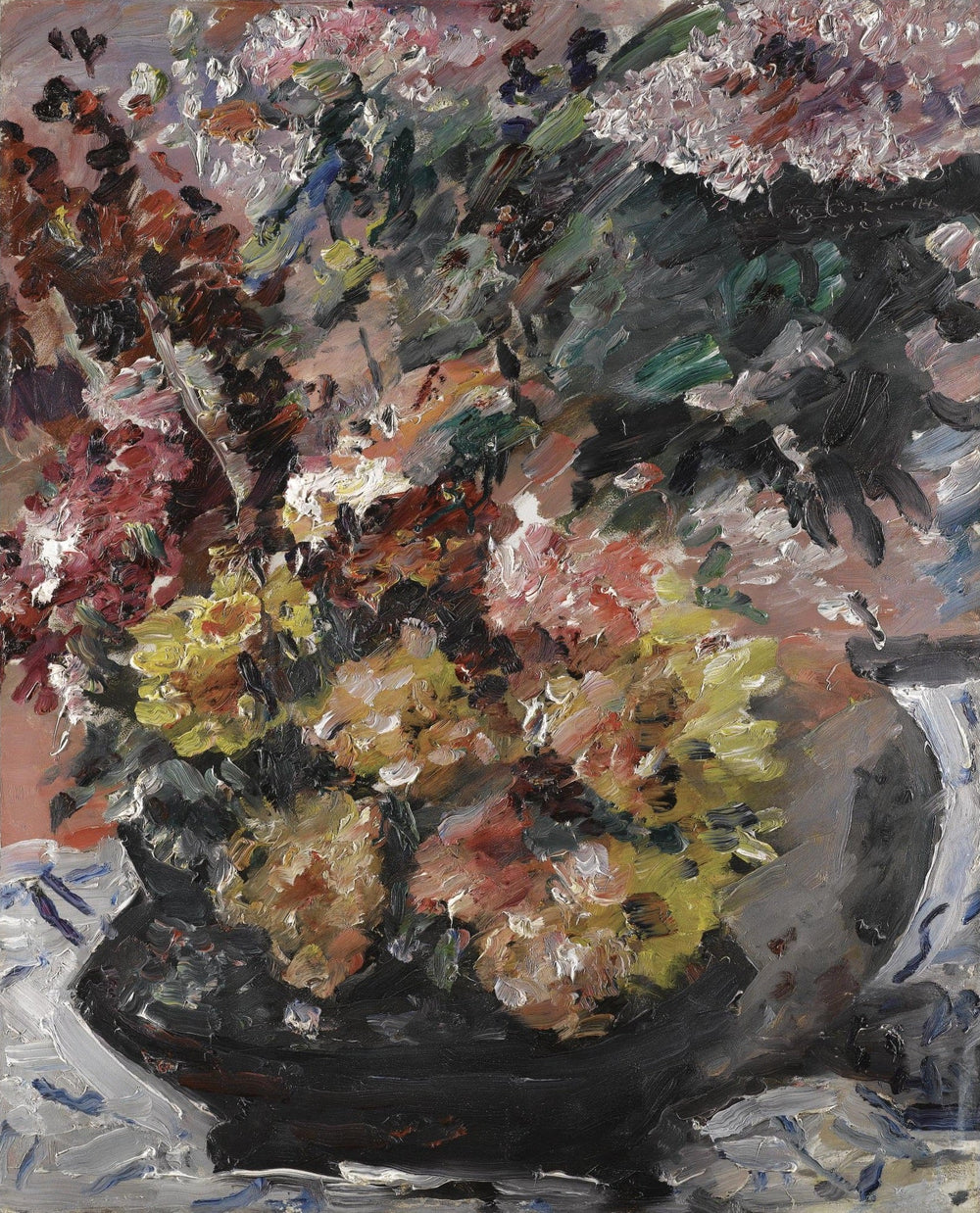 Fleurs dans un seau en bronze - Lovis Corinth image 1 tableau peint à l’huile sur toile