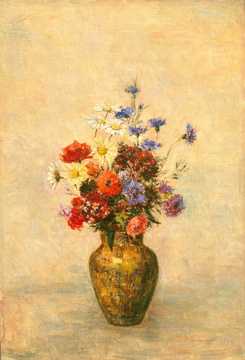 Blomster i en vase - Odilon Redon