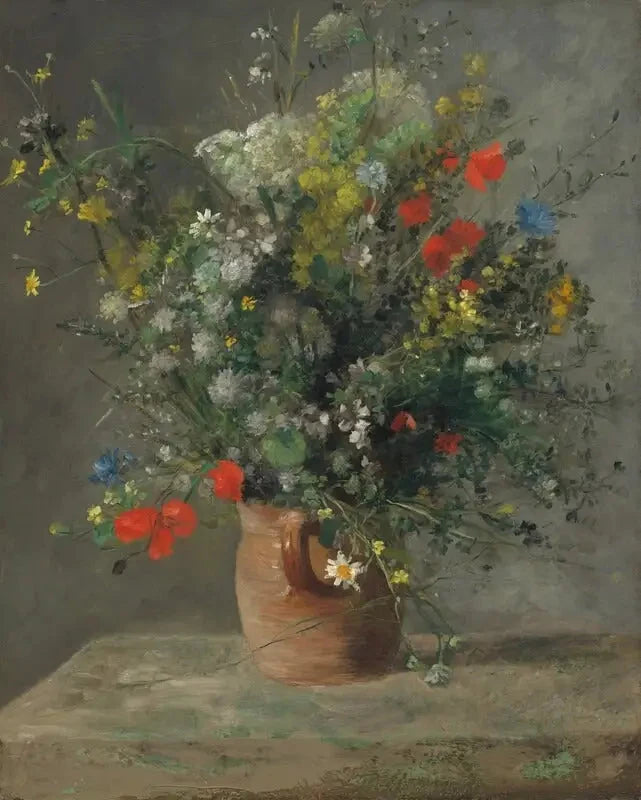 Blomster i en vase - Pierre-Auguste Renoir