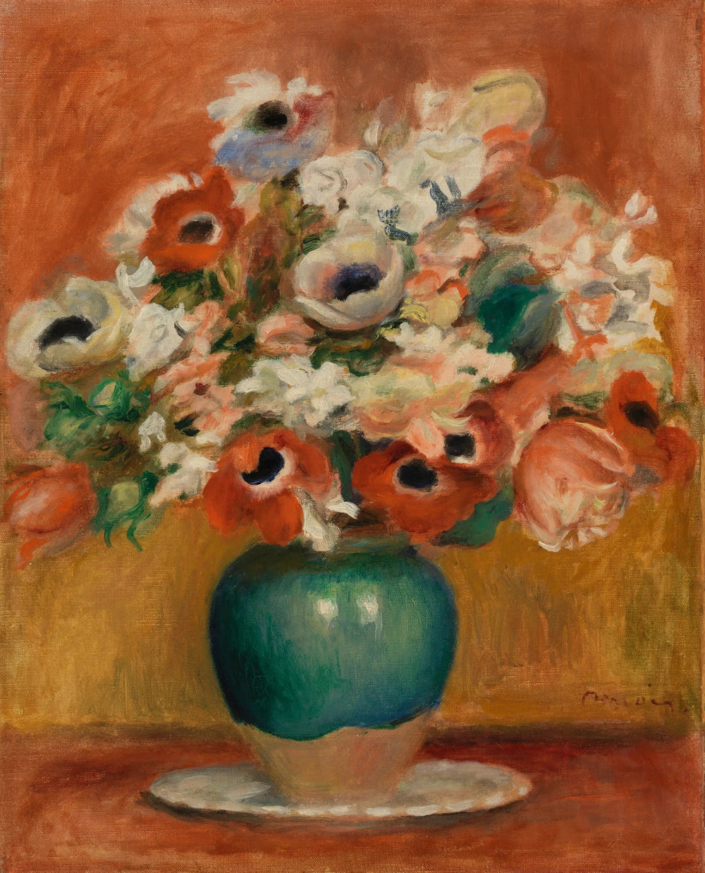 Fleurs (Fleurs) - Pierre-Auguste Renoir image 1 reproduction artisanale de tableau