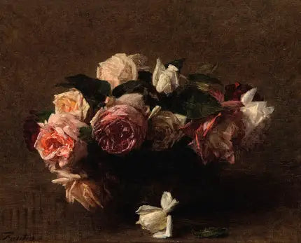 Fleurs roses (Rosario) - Henri Fantin-Latour - Alpha Reproduction