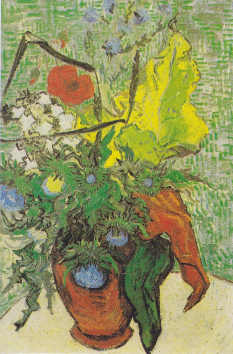 Ville blomster og tistler i en vase - Vincent van Gogh