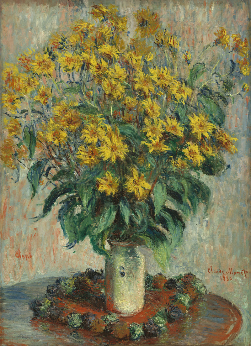 Jordskokk blomster W629 - Claude Monet
