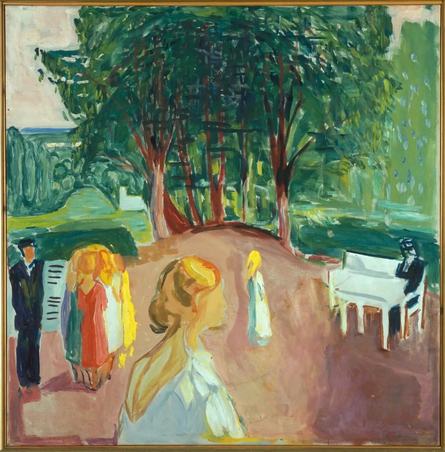 Flørt i parken - Edvard Munch