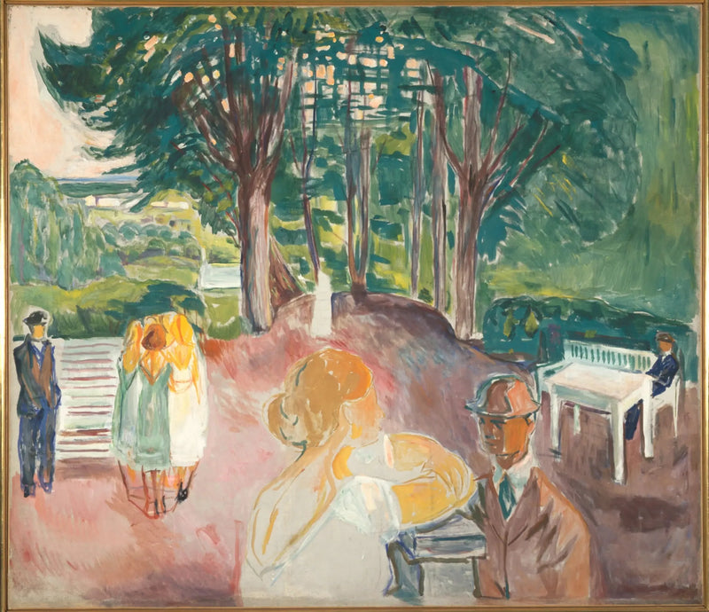 Flørt i parken - Edvard Munch