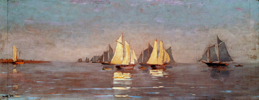 Flotte de maquereaux de Gloucester à l'aube - Winslow Homer
