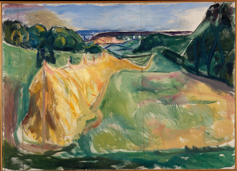 Tørking av høy - Edvard Munch