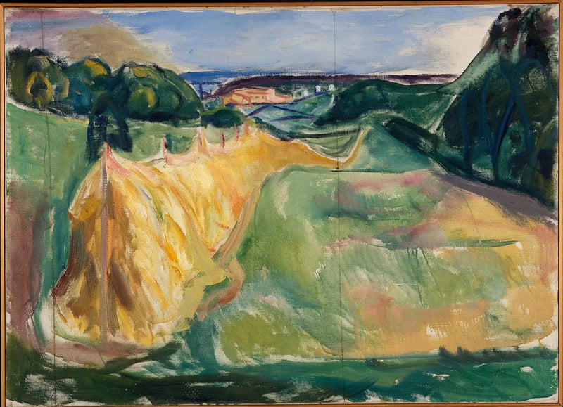 Tørking av høy - Edvard Munch