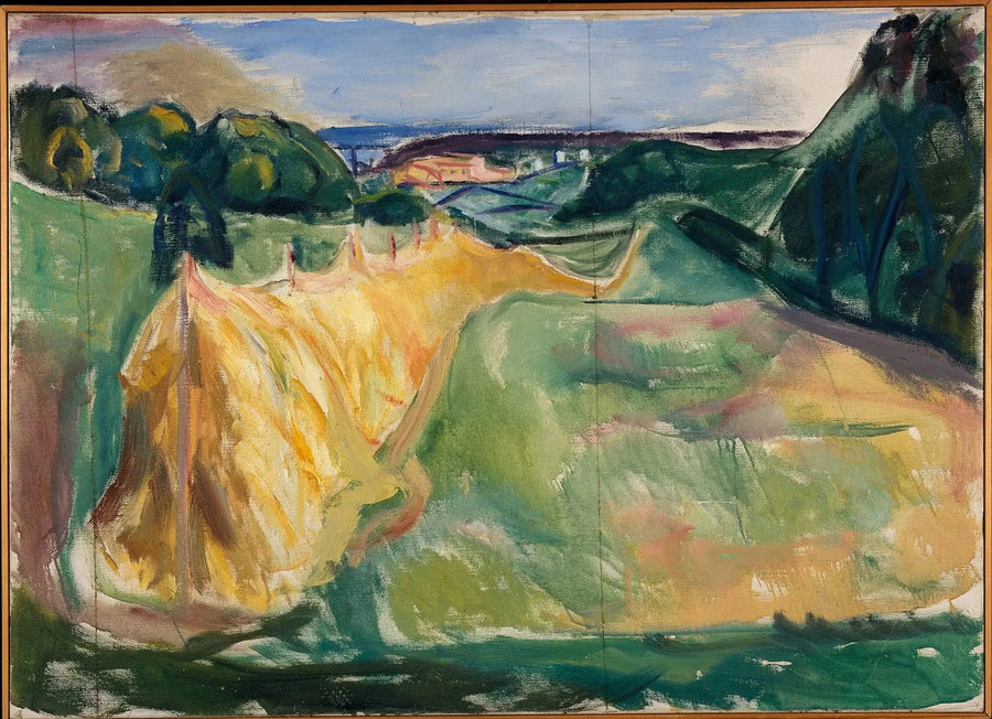 Tørking av høy - Edvard Munch