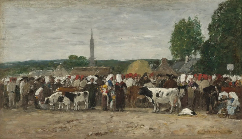 Marked i Bretagne - Eugène Boudin