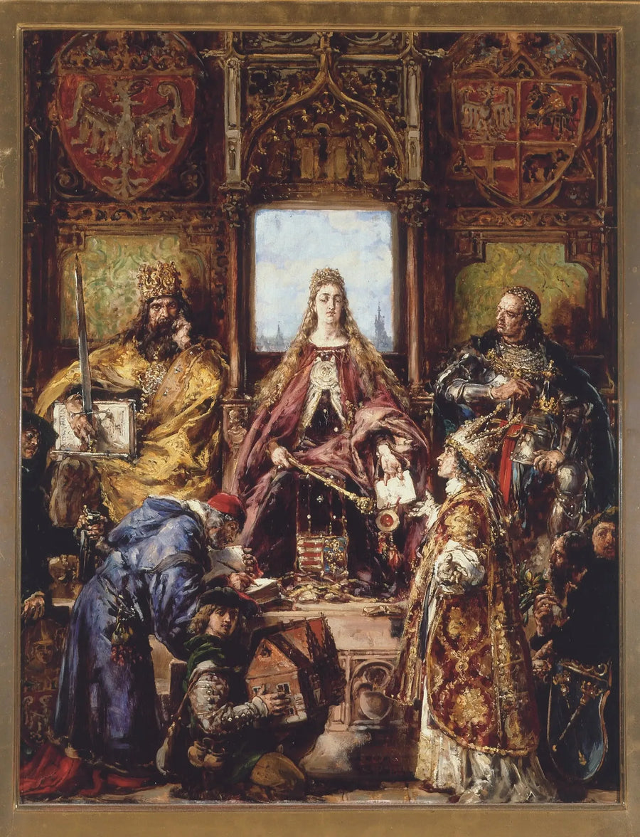 Fondasjon av Akademiet, 1361–1399–1400 etter vår tidsregning, fra serien «Historie om sivilisasjonen i Polen» - Jan Matejko

Source:
Fondation de l'Académie, 1361–1399–1400 après J.-C., de la série « Histoire de la civilisation en Pologne » - Jan Matejko