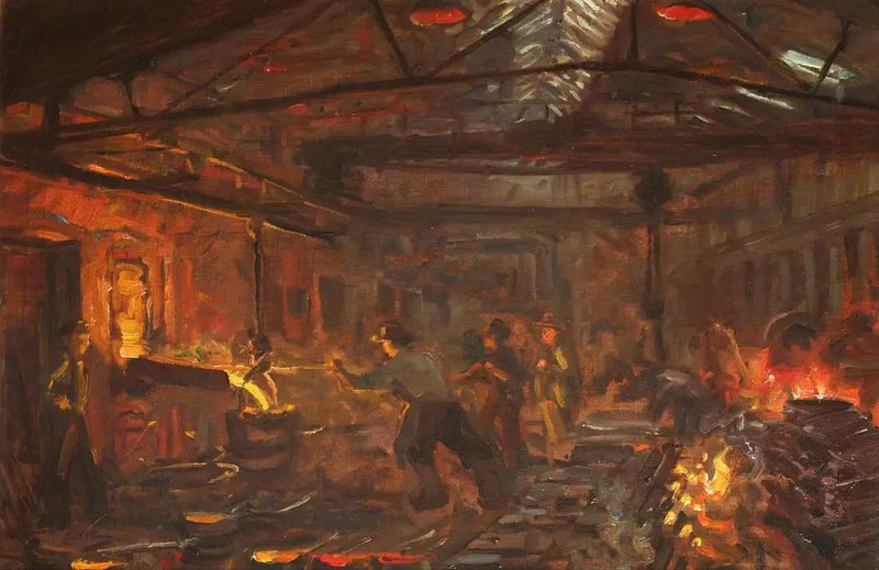 Jernstøperi Burmeister og Wain - Peder Severin Krøyer