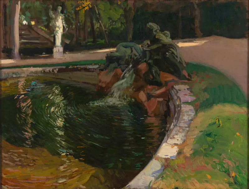 Fontene i skogen, La Granja - Joaquín Sorolla