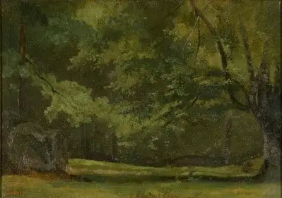 Fontainebleau, en skog - Jean-Baptiste Camille Corot