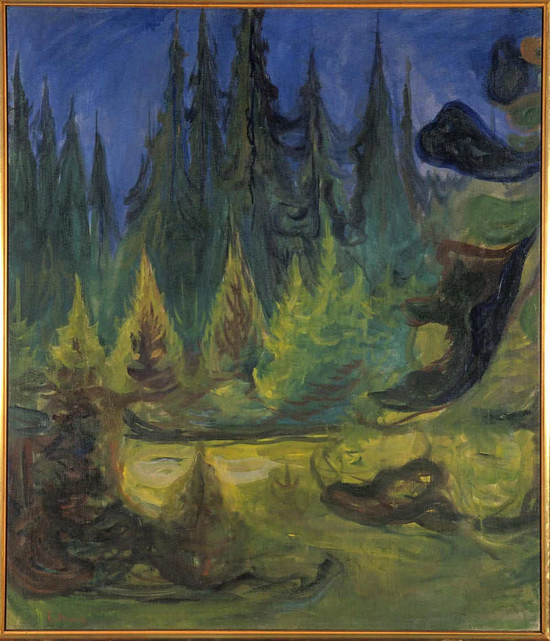 granbar skog - Edvard Munch