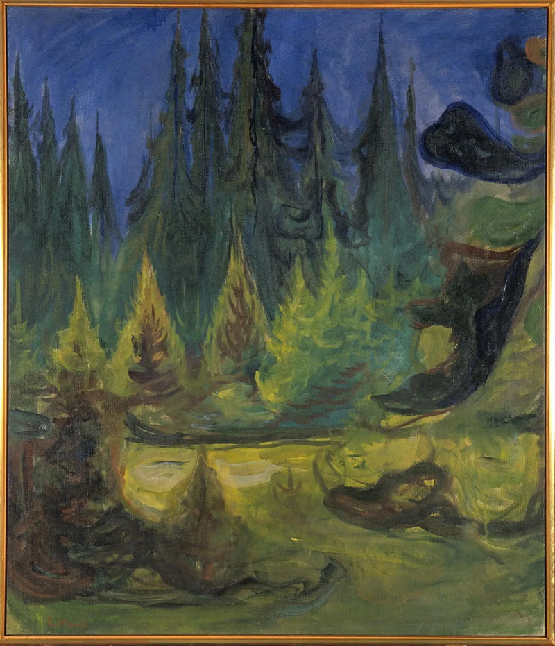 granbar skog - Edvard Munch